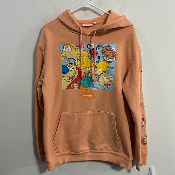 Nickelodeon Hoodie Men Sz Large, Women XL, good condition not perfect - Picture 1 of 8